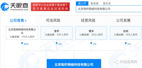 雷軍參股成立北京銳檸網(wǎng)絡(luò)科技公司，持股5%，布局信息系統(tǒng)集成服務(wù)
